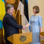 GALERII | Ukraina presidendipaar kohtus Kadriorus meie esipaariga