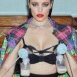 Näitlejanna pumpab rinnast piima, üll briljandid ja Versace