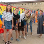 FOTOD | Narva kunstiõpilased said Baltic Sunil maha hiiglasliku maaliga