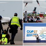 „LÕPETAGE LENDAMINE!“ Suure kliimakonverentsi eel vahistati Amsterdami lennujaamas sadakond meeleavaldajat