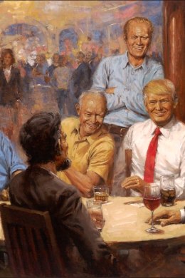 Donald Trump maaliti üles koos teiste presidentidega