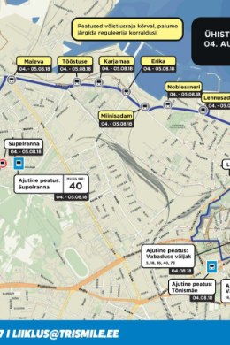 KAART | Maailmakuulus triatlon toob Tallinnasse uue liikluskorralduse