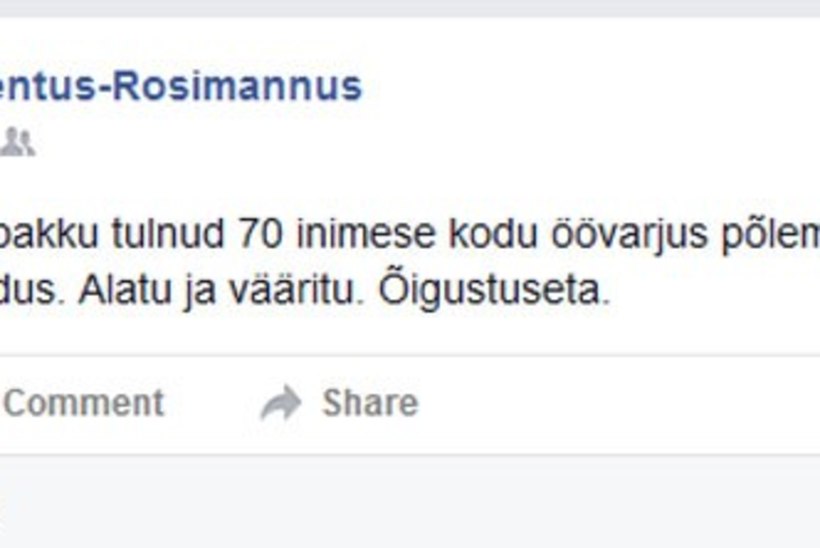 Eesti parteid ühest suust: Vao pagulaskeskuse süütamine on tülgastav ja jõhker!