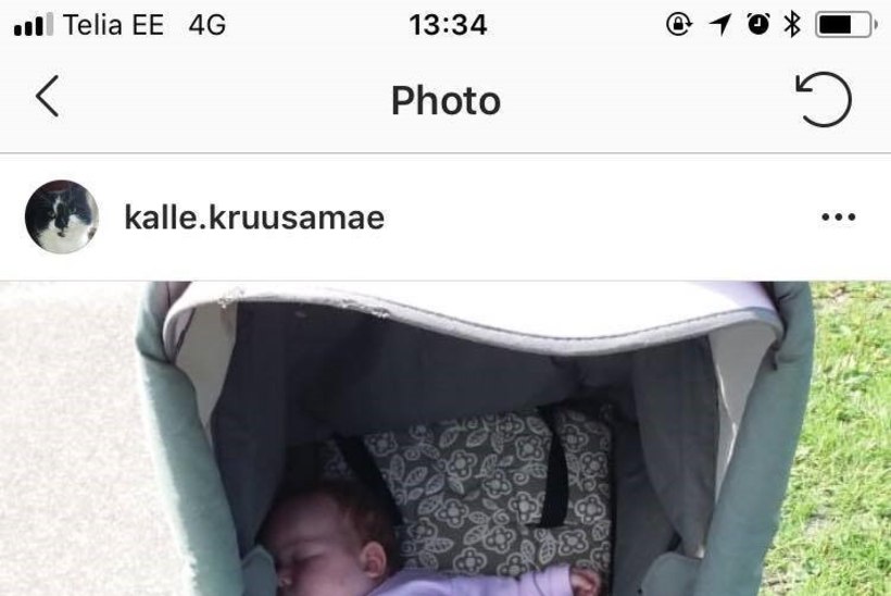 FOTO | Helen Kalvi-Kalle prohmakast: seletasin, et laps ei tohi veel istuvas asendis olla