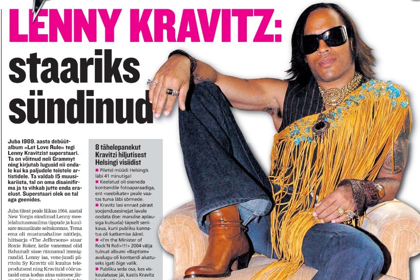 Lenny Kravitz esineb üle kümne aasta taas Eestis