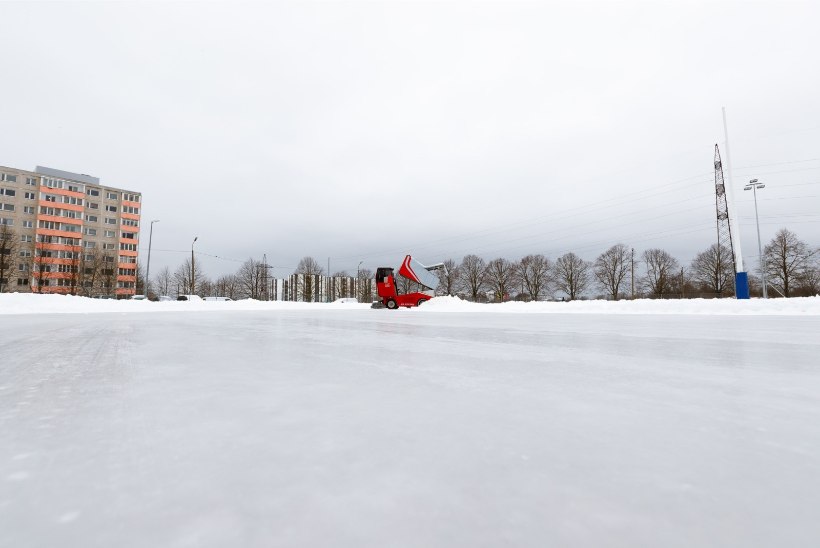 FOTOD | Avati Eesti esimene täismõõtmetes kiiruisuovaal. Treener: see on sportlaste jaoks ülimalt oluline