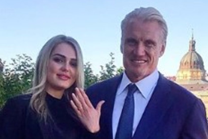 62aastane madinatäht Dolph Lundgren kihlus 24aastase sõbratariga