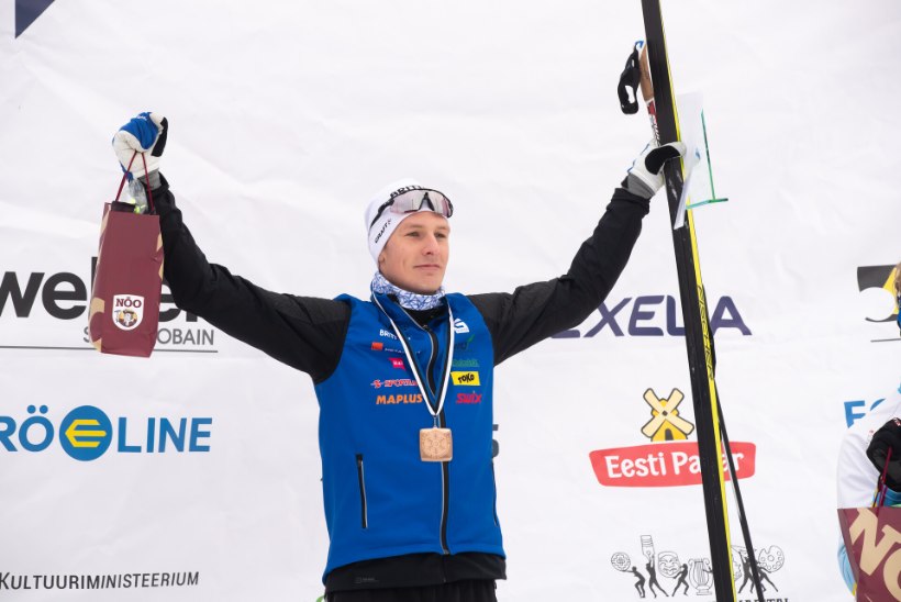 GALERII | Henri Roos võitis Eesti meistrivõistlustel Jaak Mae 20 aastat vanade suuskadega teisegi kulla