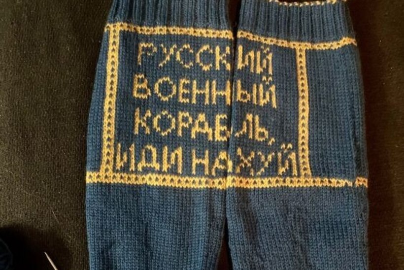 Heategev oksjon võttis kudujal silma märjaks: 2000eurosed sokid kingitakse Ukraina presidendile Zelenskõile