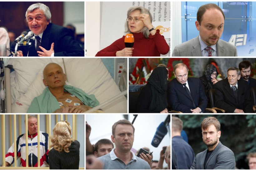 KÜMME TOKSILIST JUHTUMIT: Putinit kritiseerinud tegelased on sattunud sageli mürgitamise ohvriks