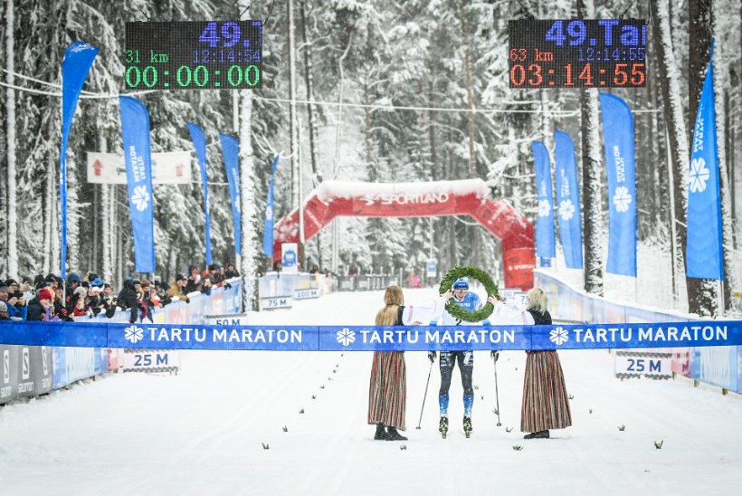 GALERII | Tartu maratoni võitis Henri Roos. Esimesena poodiumilt välja jäänud Andrus Veerpalu: ei olnud väga mingeid ootusi, tulin distantsi läbima