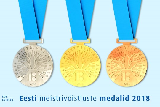 EV100 Eesti meistrivõistluste medalikonkursi võitis tammepuu motiiviga kujundus