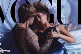 Justin ja Hailey Bieber õrnutsevad Vogue’i esikaanel voodis