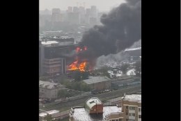 VIDEO | Moskvas põles ärikeskus, päästeameti juht sai kustutamise ajal infarkti